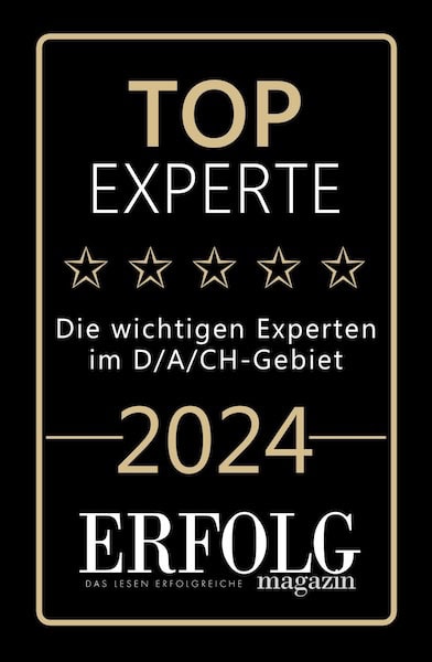 Top Experte - Die wichtigsten Experten im D/A/CH-Gebiet 2024 - Erfolg Magazin