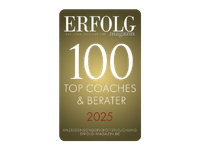 Auszeichnung Top 100 Coaches und Berater 2025 vom Erfolg Magazin für Robert Welti im Bereich Heilpraktiker Marketing